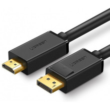 „Ugreen“ vienkryptis „DisplayPort“ į HDMI kabelis, 4K, 30 Hz, 3 m, juodas