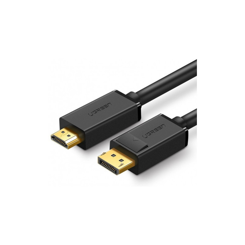 „Ugreen“ vienkryptis „DisplayPort“ į HDMI kabelis, 4K, 30 Hz, 3 m, juodas