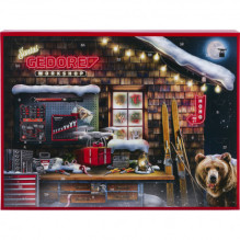 Gedore Advent Calendar 2025, tool set black / red, 51pcs 1 / 4"