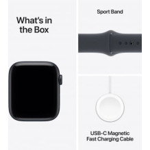 „Apple Watch SE 3“ 40 mm „Midnight“ / „Midnight“ sportinis dirželis – M / L „Apple Watch SE 3“ 40 mm „Midnight“ / „Midnight“ sportinis dirželis – M / L