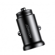„Joyroom JR-CCN05“ 30 W USB-A USB-C mini automobilinis įkroviklis – juodas „Joyroom JR-CCN05“ 30 W USB-A USB-C mini automobilinis įkroviklis – juodas