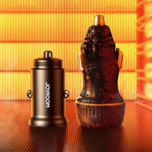 „Joyroom JR-CCN05“ 30 W USB-A USB-C mini automobilinis įkroviklis – juodas „Joyroom JR-CCN05“ 30 W USB-A USB-C mini automobilinis įkroviklis – juodas
