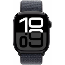 „Apple Watch Series 10 Cellular“ 42 mm juodos spalvos / rašalinis dirželis „Apple Watch Series 10 Cellular“ 42 mm juodos spalvos / rašalinis dirželis