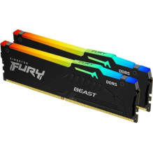 Kingston Fury Beast RGB Black 2x16GB DDR5 6800MHZ DIMM KF568C34BBEAK2-32 Kingston Fury Beast RGB Black 2x16GB DDR5 6800MHZ DIMM KF568C34BBEAK2-32