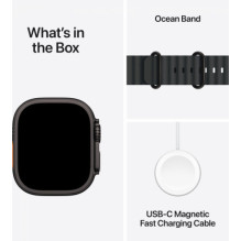 Apple Watch Ultra 2 (2024) 49mm Black Titanium / Black Ocean Band Apple Watch Ultra 2 (2024) 49mm Black Titanium / Black Ocean Band