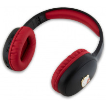 HELLO KITTY Bicolor Kitty Metal Head Logo Bluetooth Stereo Black / Red