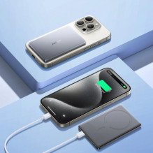Joyroom JR-PBM08 magnetic powerbank 20W 5000mAh slim (gray) Joyroom JR-PBM08 magnetic powerbank 20W 5000mAh slim (gray)