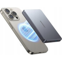 „Joyroom JR-PBM08 Pro“, 10000mAh, 20W, PD + FQI, pilkas
