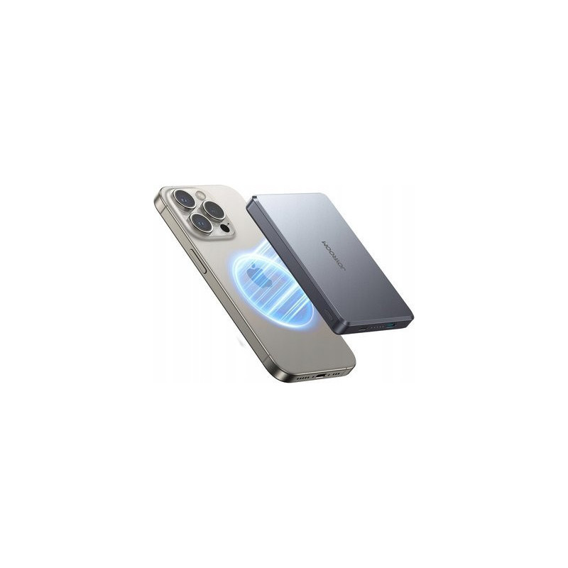 „Joyroom JR-PBM08 Pro“, 10000mAh, 20W, PD + FQI, pilkas