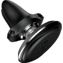 Baseus Magnetic Air Vent Car Mount Holder with Cable Clip Black Baseus Magnetic Air Vent Car Mount Holder with Cable Clip Black
