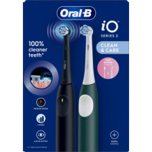 Oral-B iO2 Duo juodas / žalias Oral-B iO2 Duo juodas / žalias