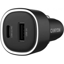 „Canyon“ automobilinis įkroviklis „OnDrive 48“, juodas