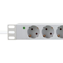 9er Steckdosenleiste 19" PDU LogiLink Hellgrau 9er Steckdosenleiste 19" PDU LogiLink Hellgrau