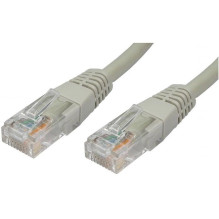 Patch cable (0.5m, UTP, CAT6, gray)