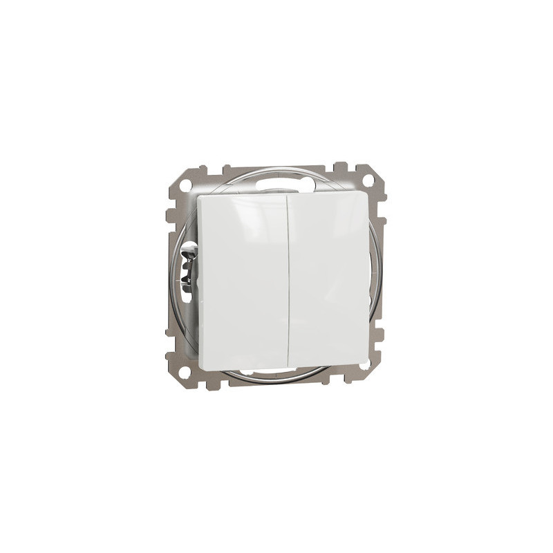2-key switch button Schneider Electric Sedna Design SDD111118 (white)