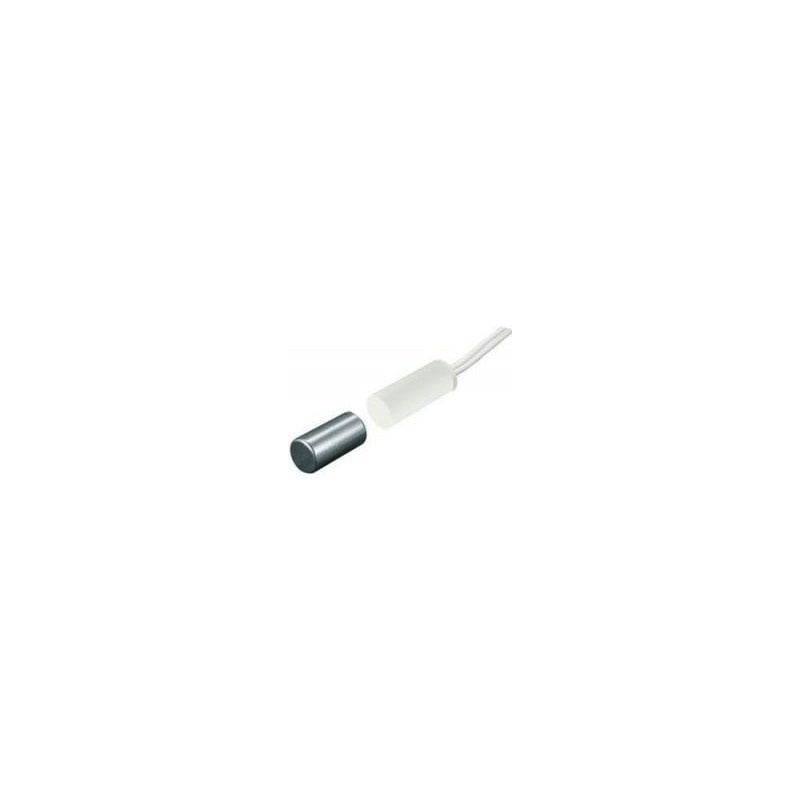 Magnetic contacts recessed SMALL for wooden windows (15x6mm, WHITE)