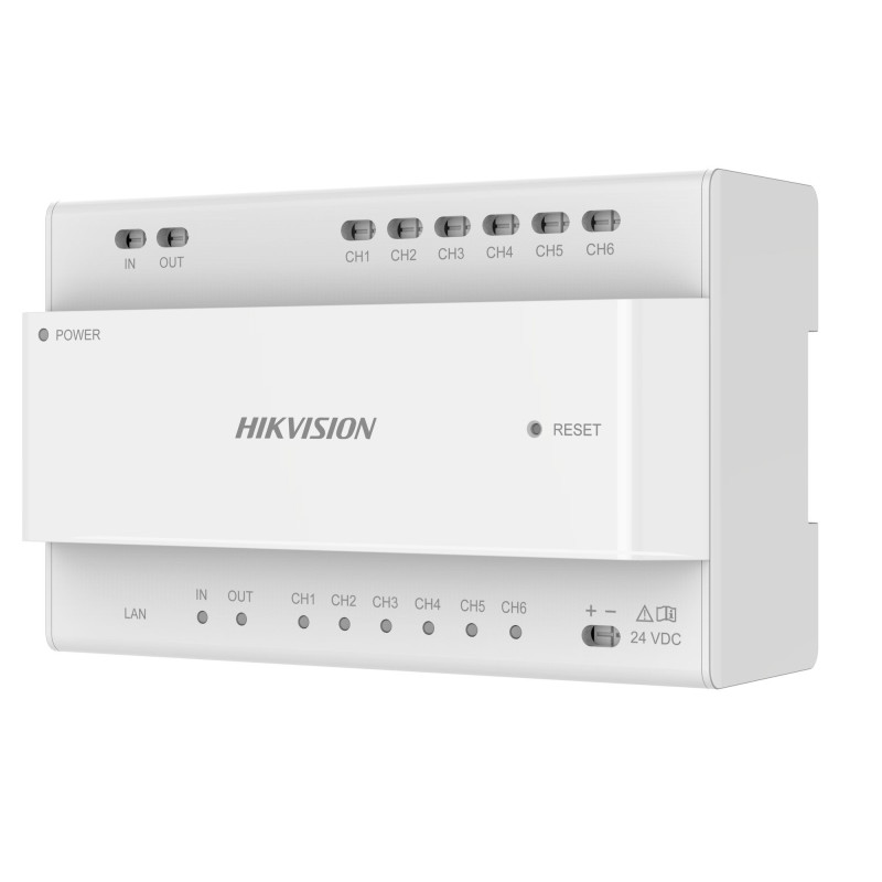 Dviejų laidų vaizdo / garso skirstytuvas Hikvision DS-KAD706Y-SP