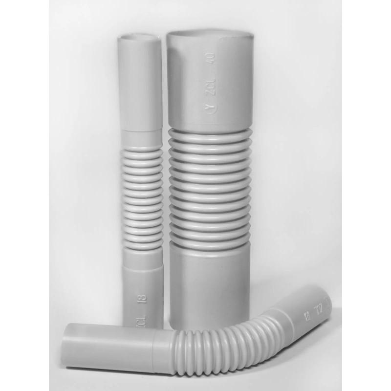 Pipe U-25mm flexible connector, gray (150)