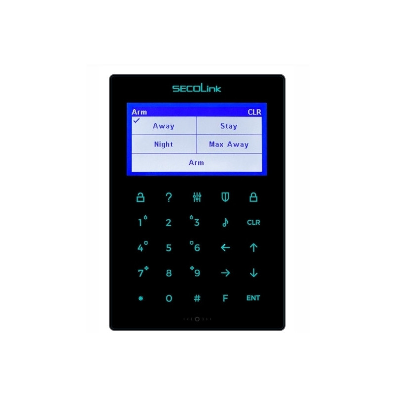 Keyboard SECOLINK KM25M (black, LCD, voice prompts, touch screen)