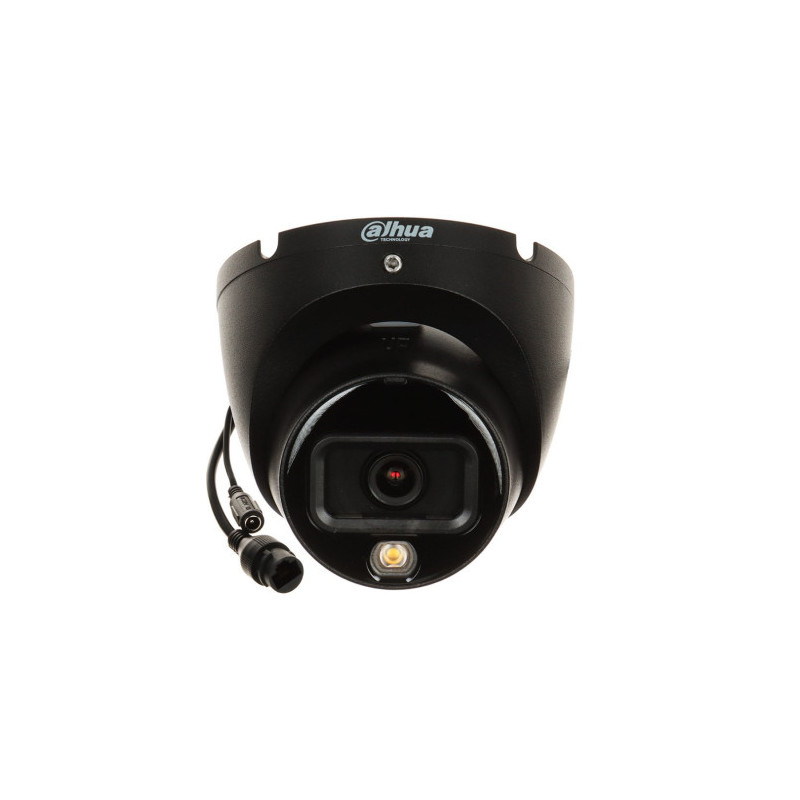 Dahua Dome IPC-HDW1639T-A-IL-0280B-S6-BLACK F2.8 (Black, 6MP, ~110°, IR+white light 30m, IP67)