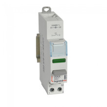 DIN rail push button with...
