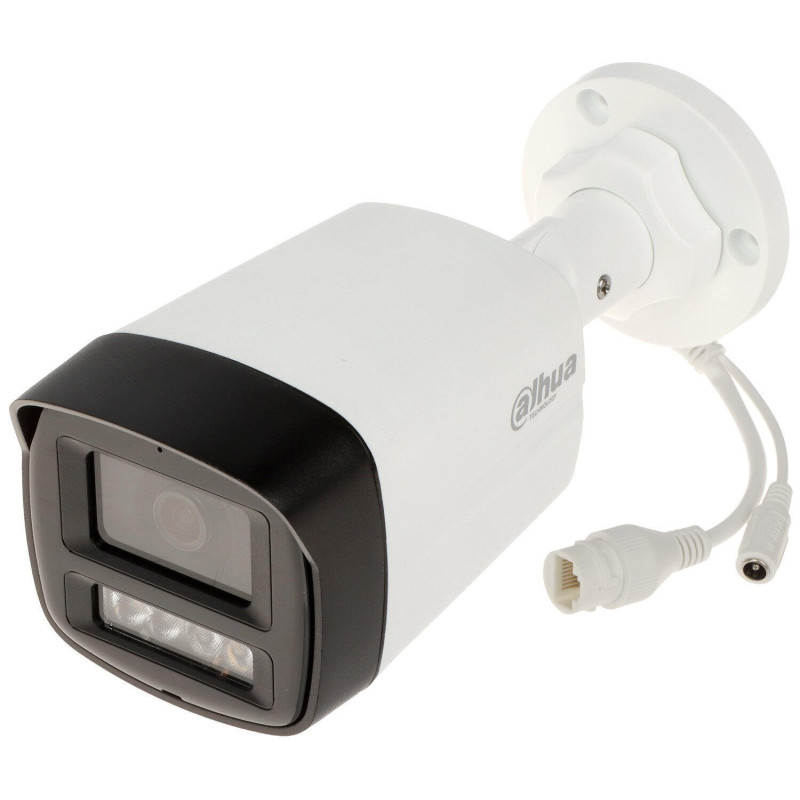 Dahua Bullet IPC-HFW1439TL1-A-IL-0280B F2.8 (Balta, 4MP, ~95°, IR+balta šviesa 30m, IP67)