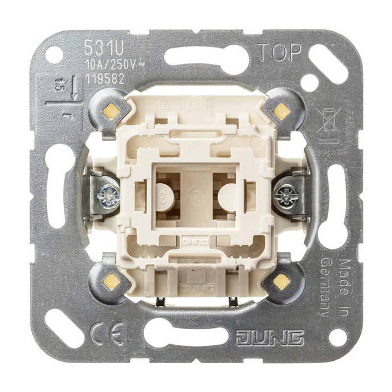 Class 1 push button mechanism JUNG 531U (10A / 250V)