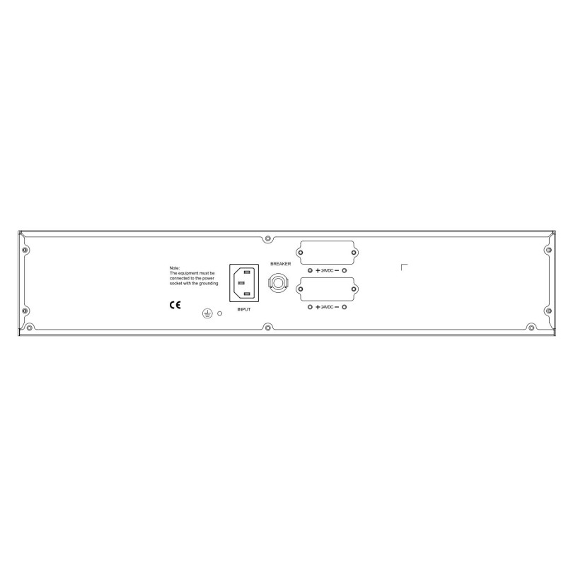 External battery pack with batteries inside HIKVISION UPS DS-UPSB0924B-R / TJC 24V 2U