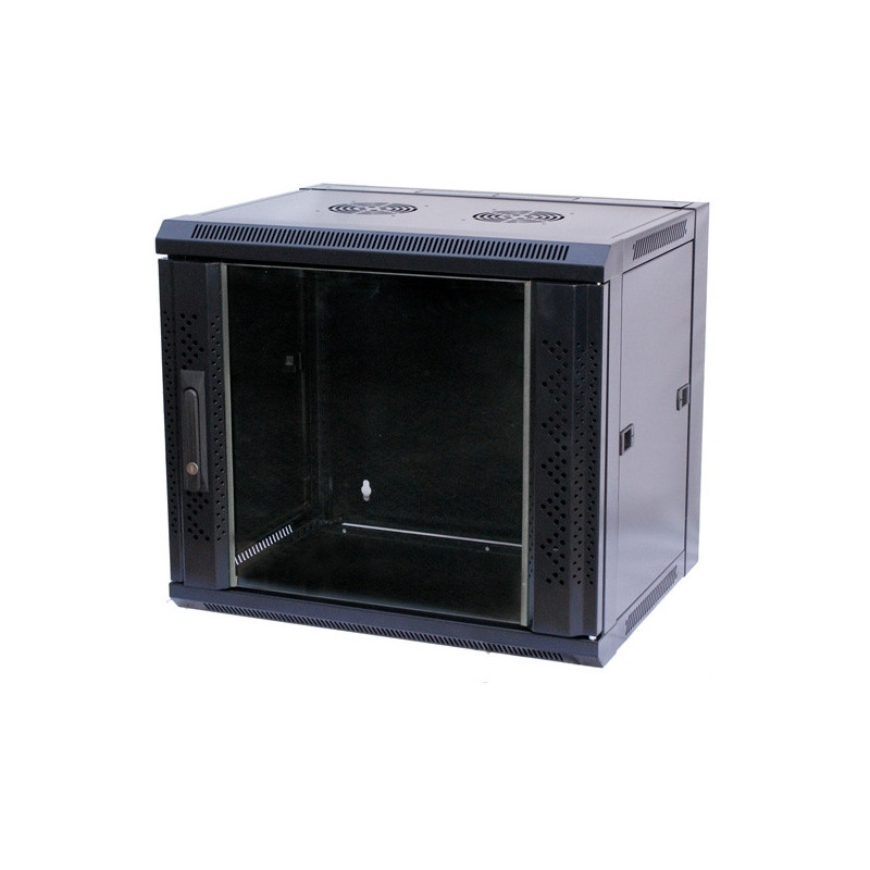 Komutacinė pakabinama spinta 19" 15U 600x450x769 (nesurinkta, juoda)