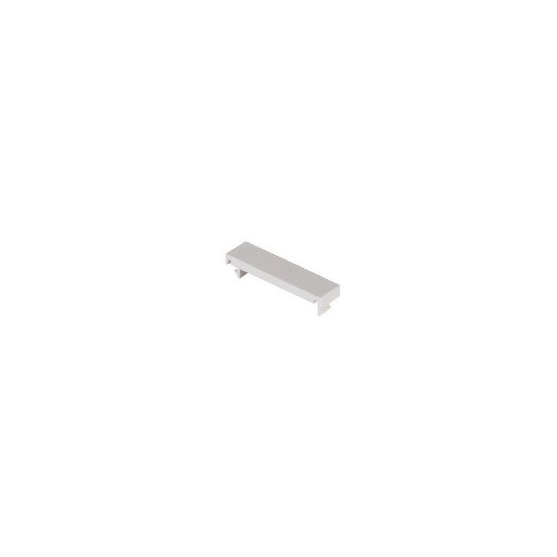 Blind for RJ45 keystone jack (1/1 50x12.5mm, mounted in the finish)