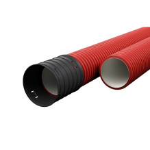 Red corrugated pipe D75 /...
