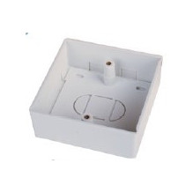 Surface distribution box for RJ45 keystone jacks 86x86x32mm