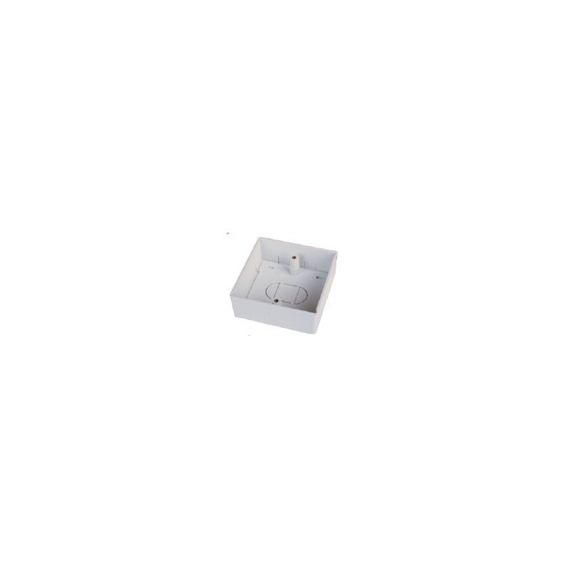Surface distribution box for RJ45 keystone jacks 86x86x32mm