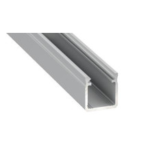 Aluminum surface profile for Lumines LED strips Y (gray, 3m)