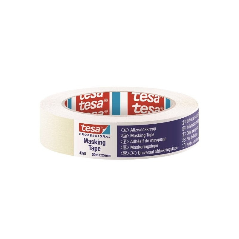 Protective painting tape TESA (white) 50m x 25mm 04325-00001-02