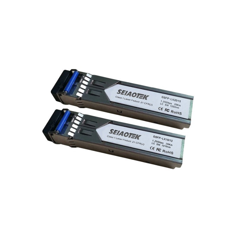 Optical Integrated Converter SFP BiDi GSFP-SC20/15 (1.25Gbps, Single mode, TX1550nm, SC, 20km)