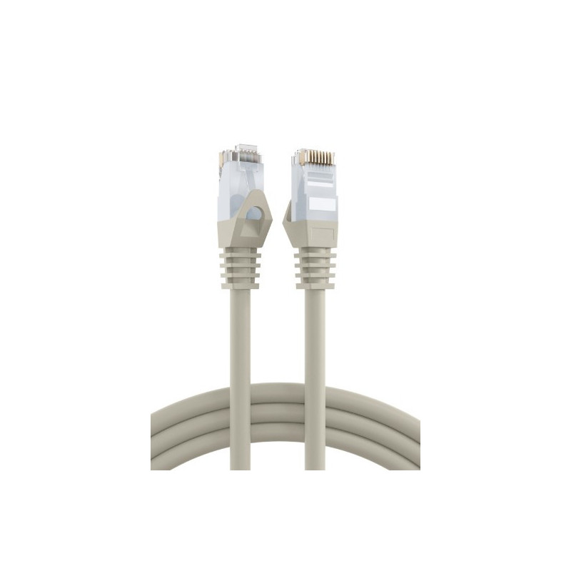 Patch cable (0.25m, UTP, CAT6, LSHZ, gray)