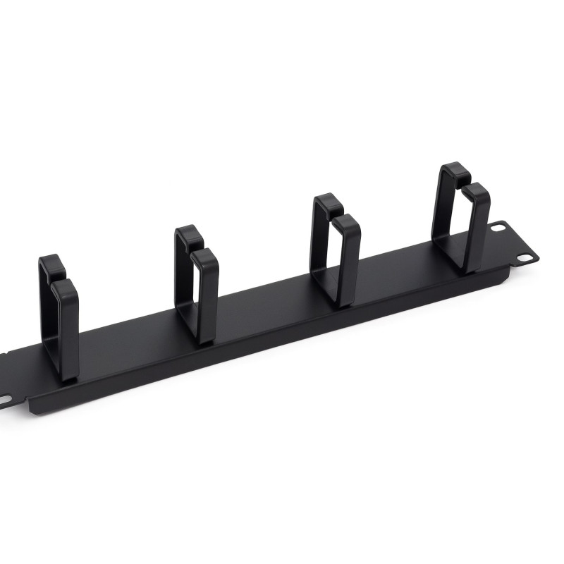 Kabelių sutvarkymo panelė LK-CM-0040 / P 19" 1U (plastikiniai žiedai, be varžtų)