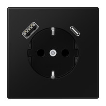 Socket with USB+USB-C JUNG...