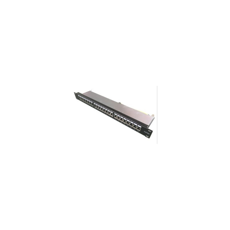 Komutacinė panelė 19'' 1U LK-PP-013-B (FTP Cat.6, 24 prievadai, DUAL IDC, T568A / B)