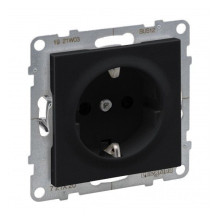 Black socket outlet with...
