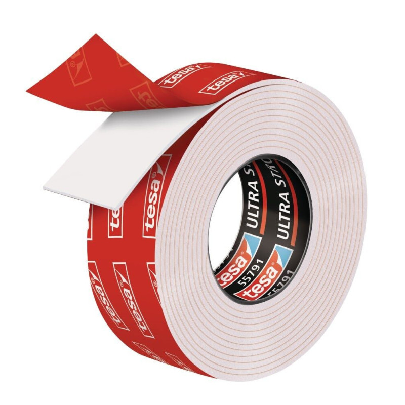 Lipni dvipusė juosta lauko / vidaus darbams TESA ULTRA STRONG 5 m x 19mm 55792-00003-01