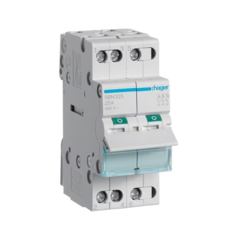 Modulinis jungiklis Hager SBN325 (2 mod, 25A, 3P)