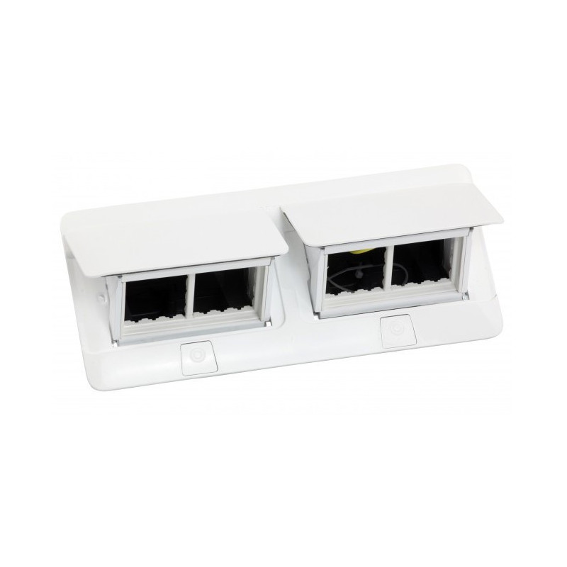 Įleidžiama modulinė dėžutė 2x4 mod. Legrand 654004 (metalinė, balta)