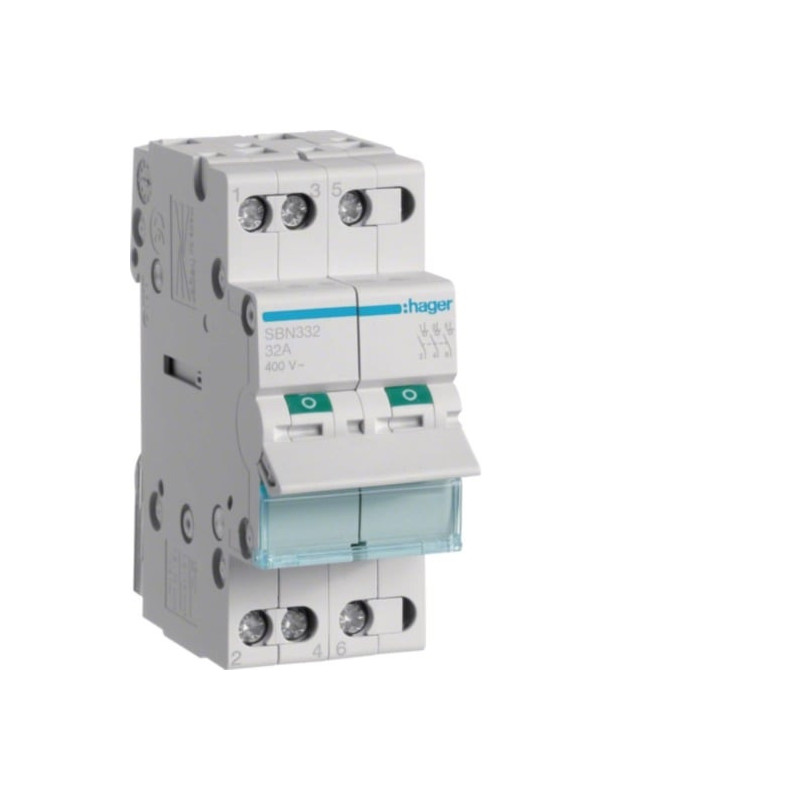 Kirtiklis Hager SBN332 (3P, 32A, 400V, 2 mod.)