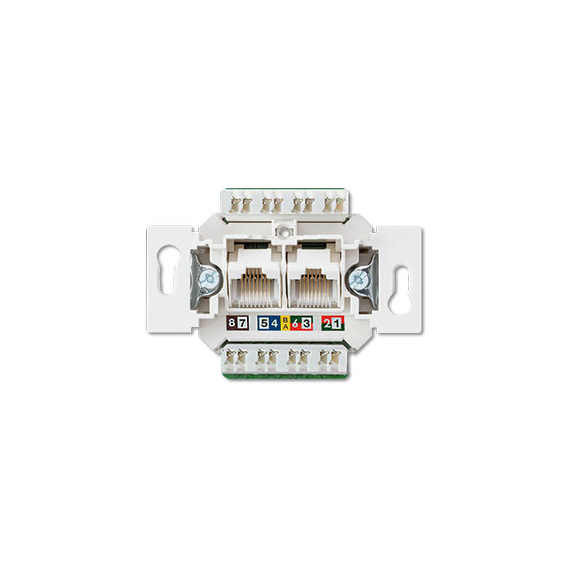 Kompiuterinis lizdas JUNG EPUAE8-8UPOK6US (CAT 6, 2xRJ45)