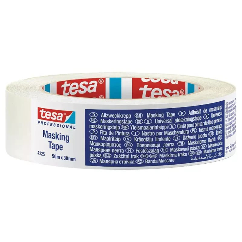 Protective painting tape TESA (white) 50m x 30mm 04325-00002-02