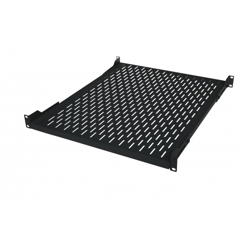 Fixed shelf 19" 1U L650 (black)