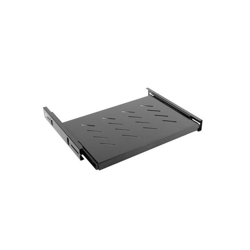 Ištraukiama lentyna 19" spintai 1U L550 (juoda)