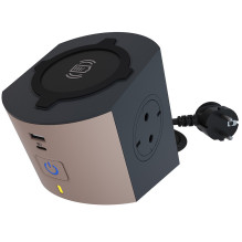 2-way extension cord + USB...